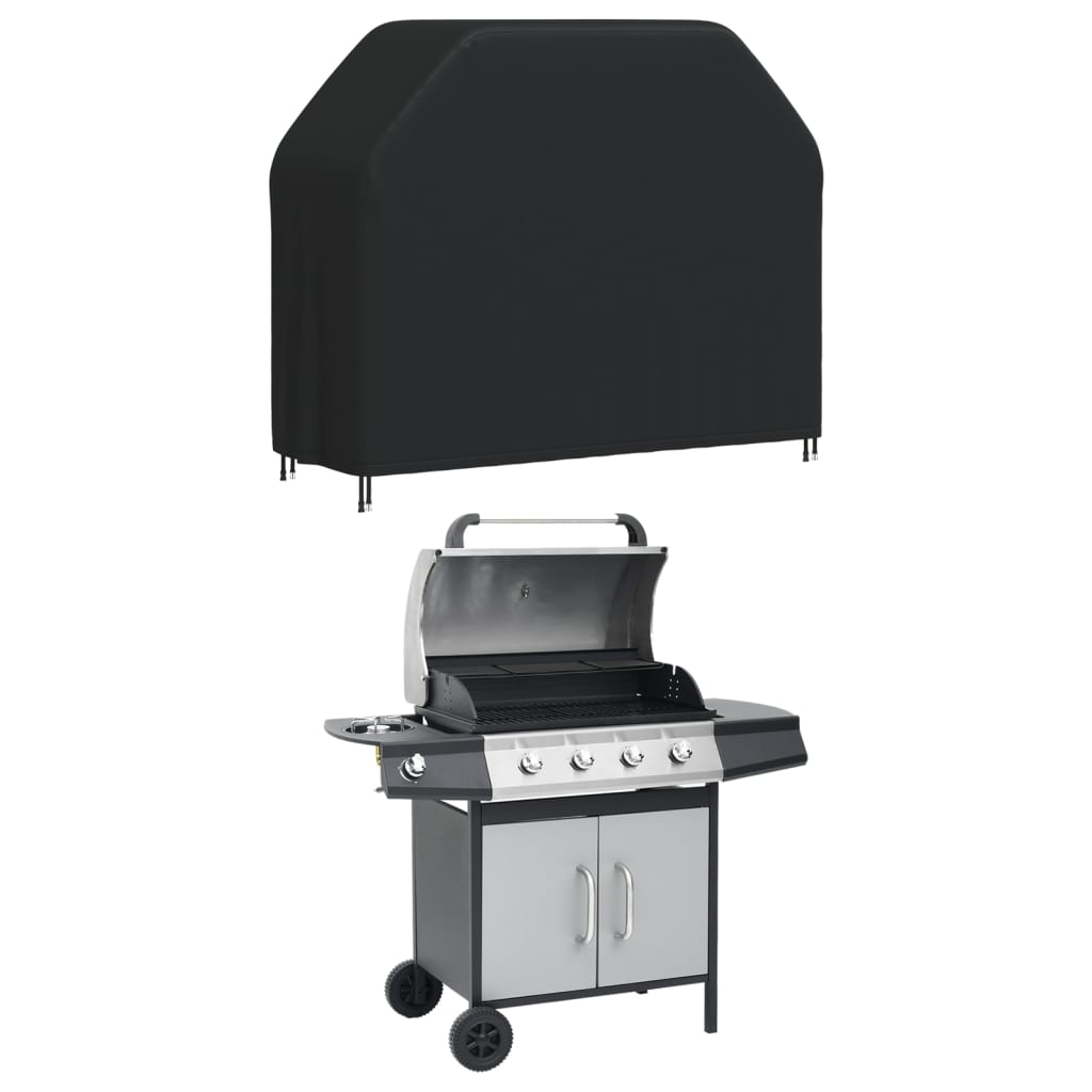 Copertura per Barbecue 140x58x106 cm Nera 420D Oxfordcod mxl 109103