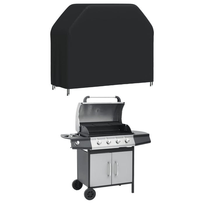 Copertura per Barbecue 147x61x112 cm Nera 420D Oxfordcod mxl 85139