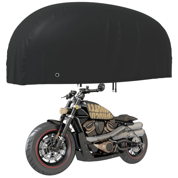 Copertura per Moto Nera 245x105x125 cm 210D Oxford 359692