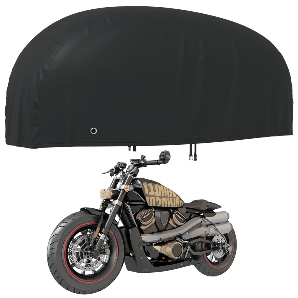 Copertura per Moto Nera 265x105x125 cm 210D Oxford 359693