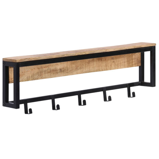 Appendiabiti 87x10x27 cm in Legno Massello Grezzo di Mangocod mxl 116882