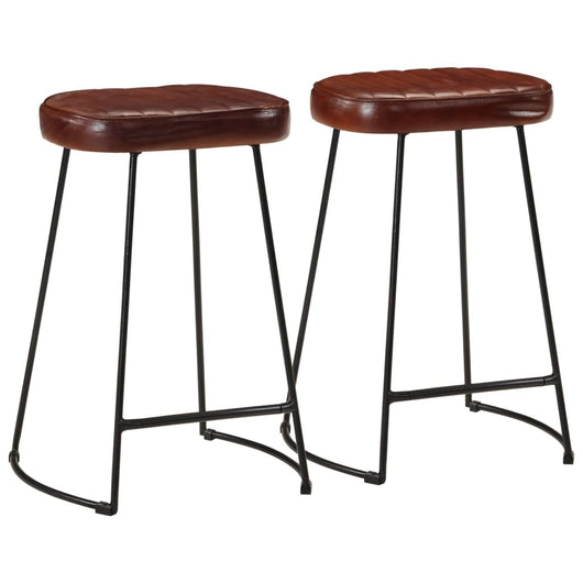 Sgabelli da Bar 2 pz Marrone Scuro 41x29x62 cm 358924