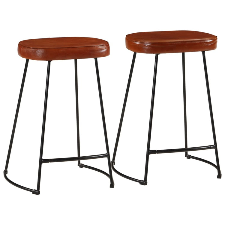 Sgabelli da Bar 2 pz Marrone Scuro 41x29x62 cm 358925