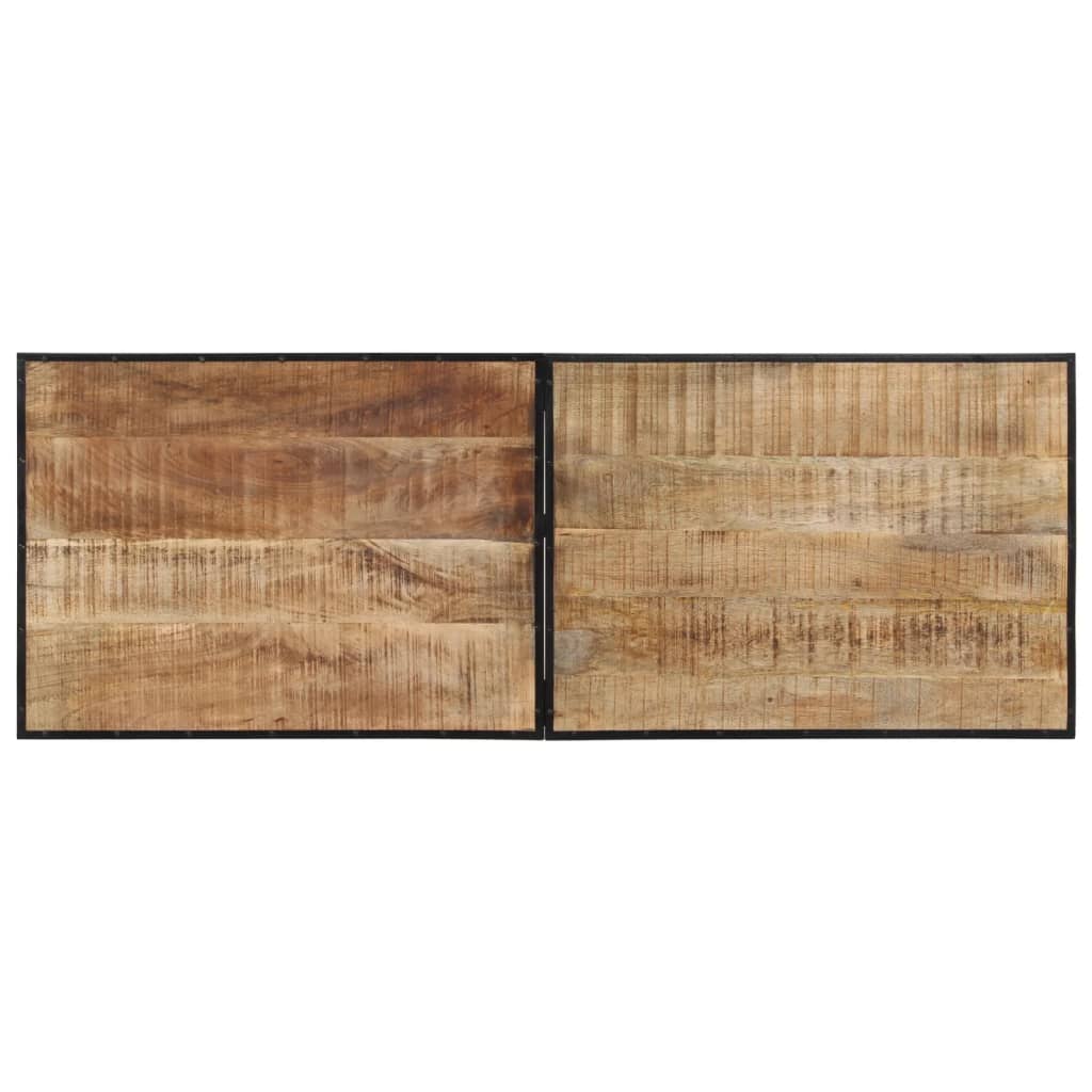 Tavolo da Bar 150x55x107 cm in Legno Grezzo Massello di Mango 358937