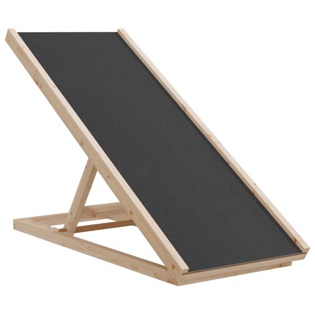 Rampa per Cani Grigia 100x40 cm in Legno Massello di Abetecod mxl 107787