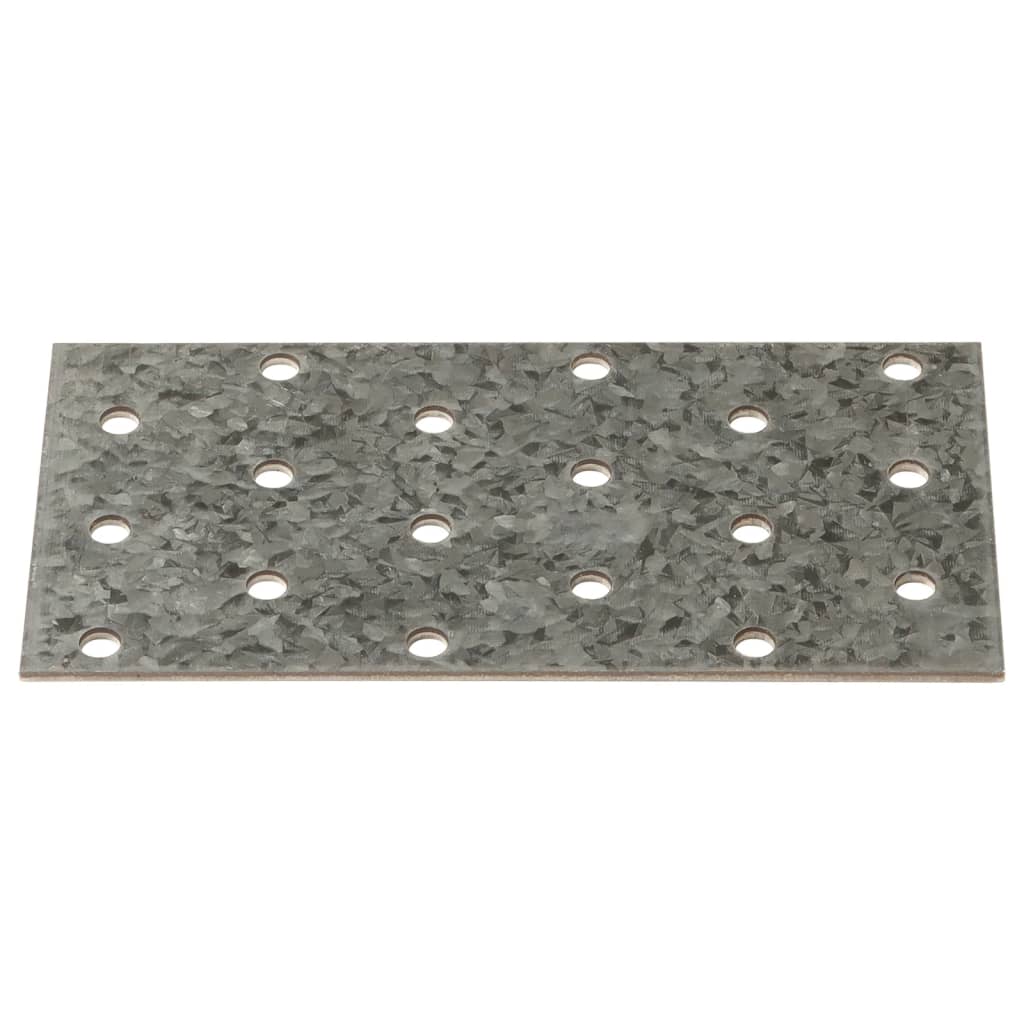 Piastre Forate 40 pz 2 mm 120x60 mm Acciaio Zincato 155535