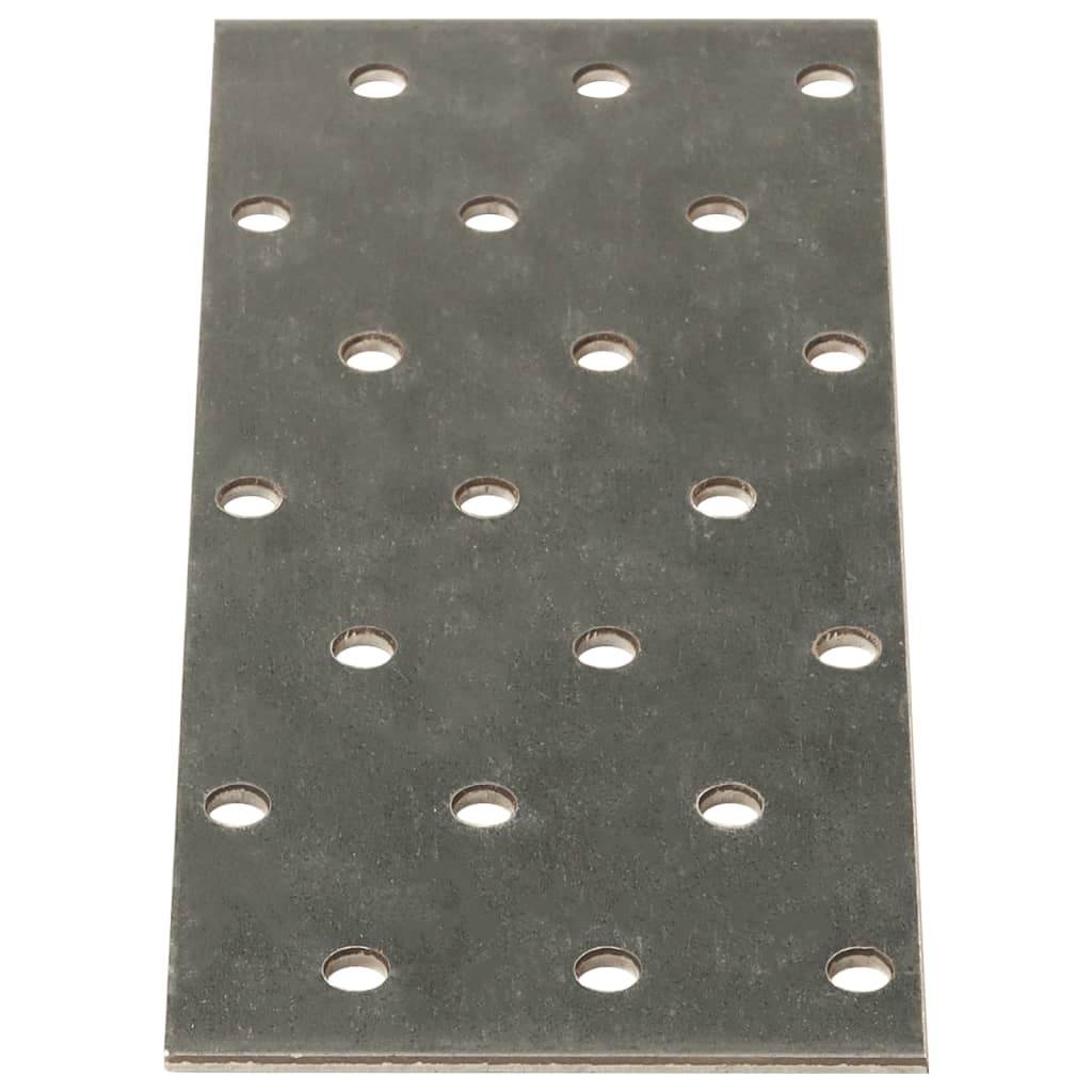 Piastre Forate 40 pz 2 mm 140x60 mm Acciaio Zincatocod mxl 83316