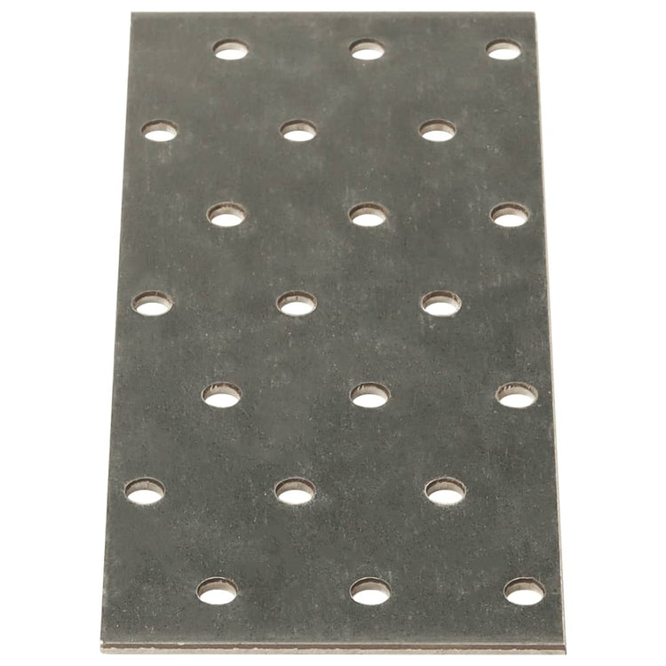 Piastre Forate 40 pz 2 mm 140x60 mm Acciaio Zincatocod mxl 83316