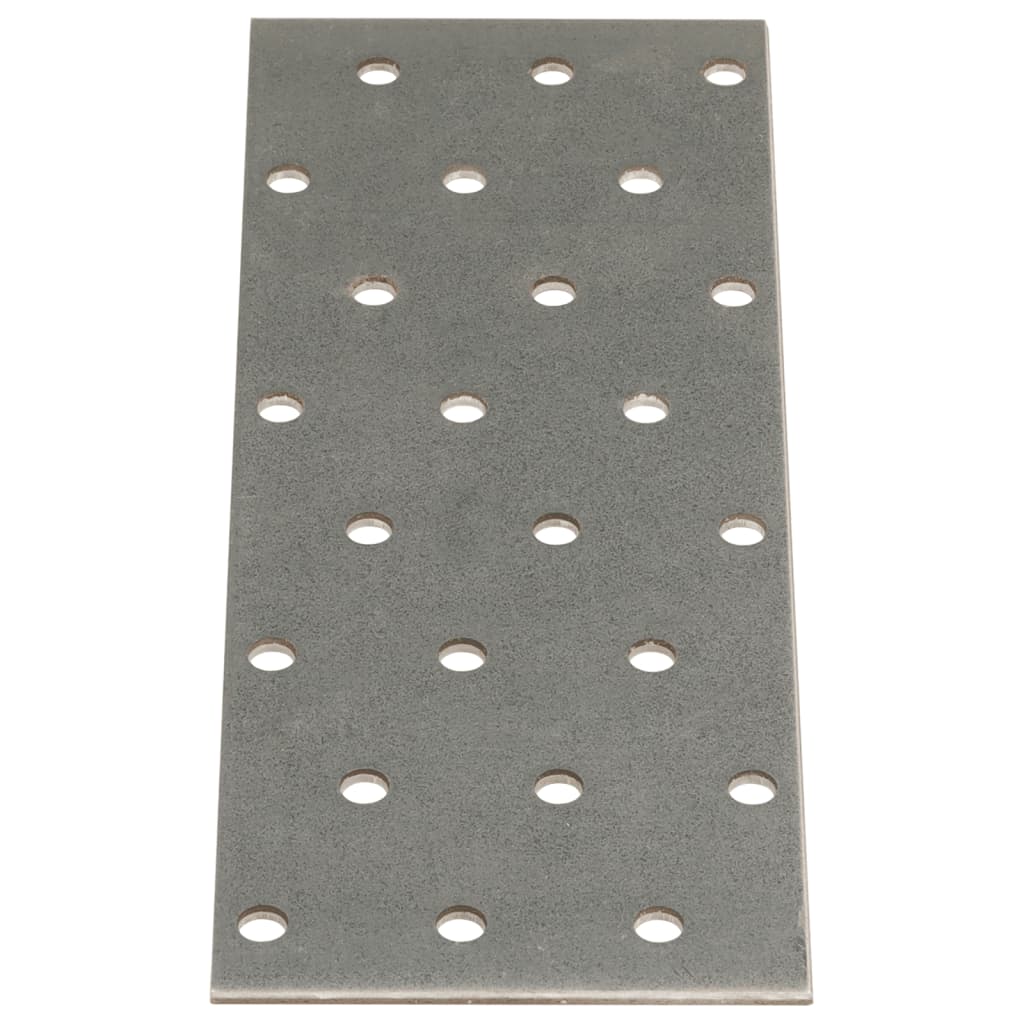 Piastre Forate 40 pz 2 mm 160x60 mm Acciaio Zincatocod mxl 107977