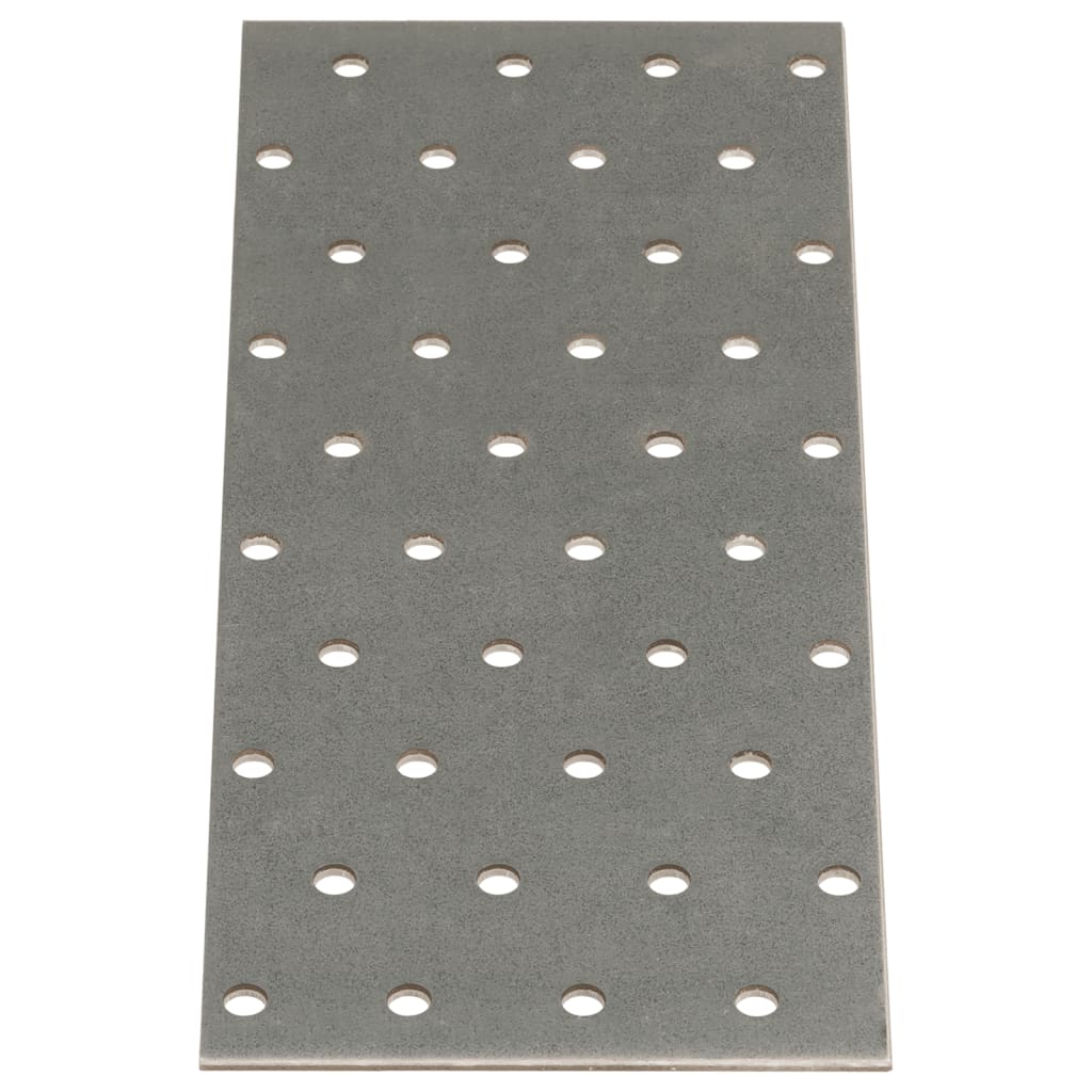 Piastre Forate 40 pz 2 mm 200x80 mm Acciaio Zincatocod mxl 107254