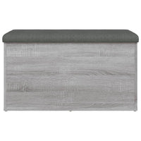 Panca Portaoggetti Grigio Sonoma 82x42x45 cm Legno Multistrato 835052