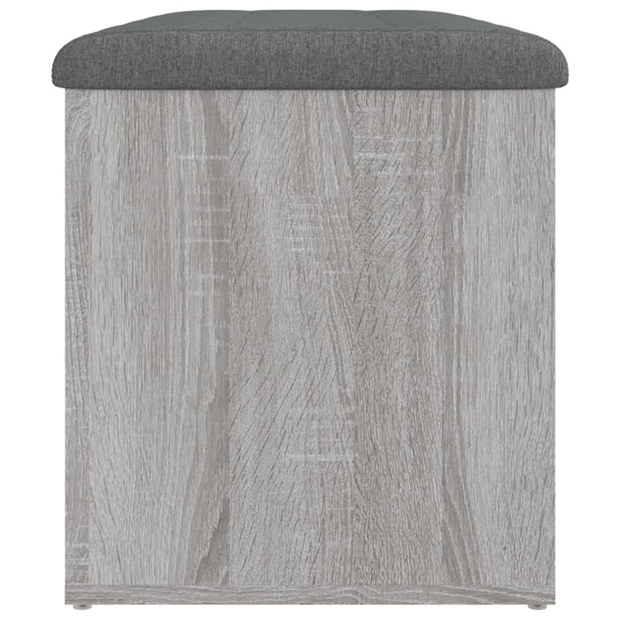 Panca Portaoggetti Grigio Sonoma 82x42x45 cm Legno Multistrato 835052