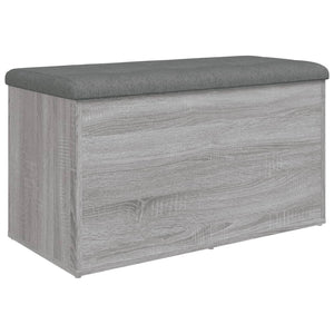 Panca Portaoggetti Grigio Sonoma 82x42x45 cm Legno Multistrato 835052