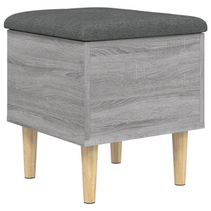 Panca Portaoggetti Grigio Sonoma 42x42x46 cm Legno Multistrato 835066