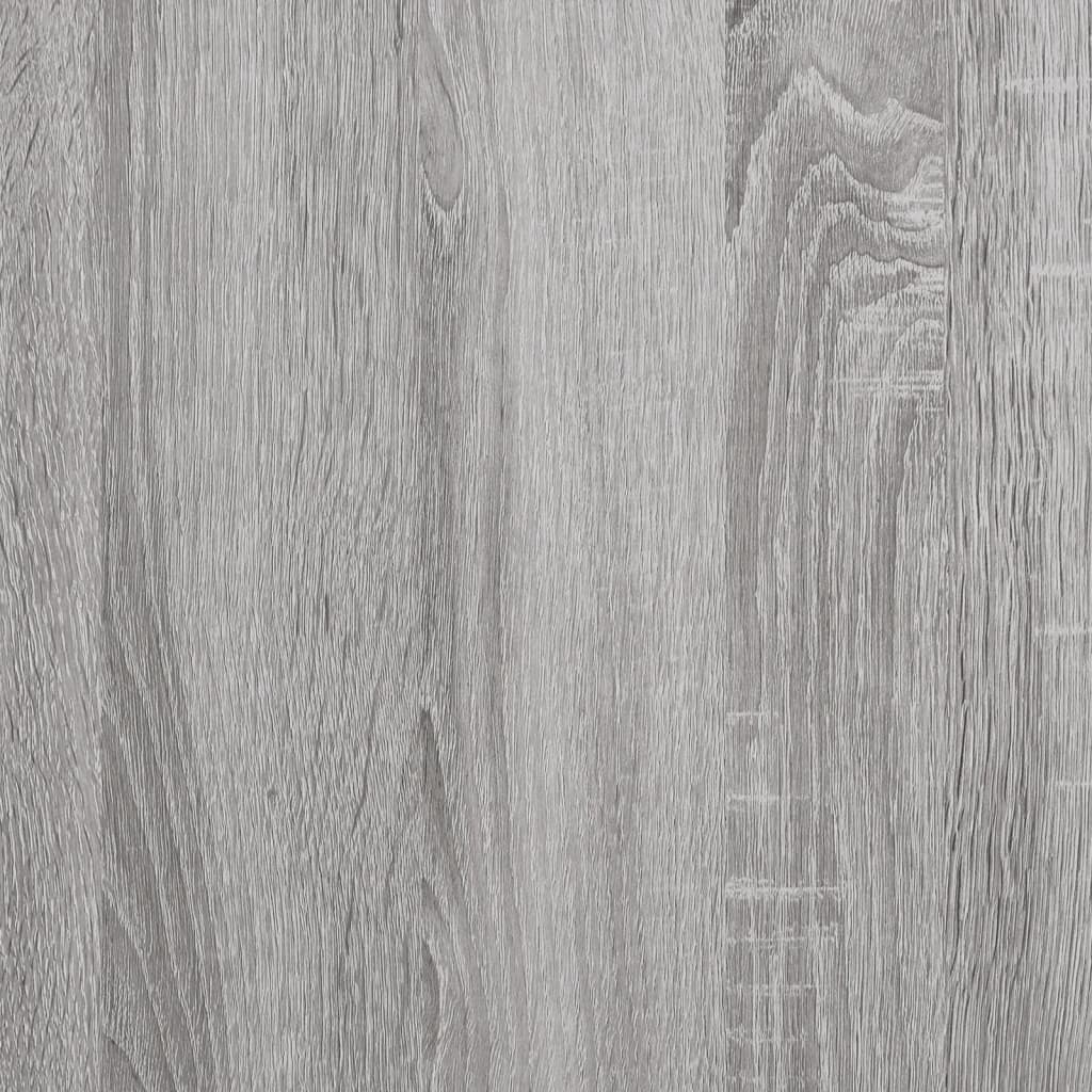 Panca Portaoggetti Grigio Sonoma 82x42x46 cm Legno Multistrato 835080