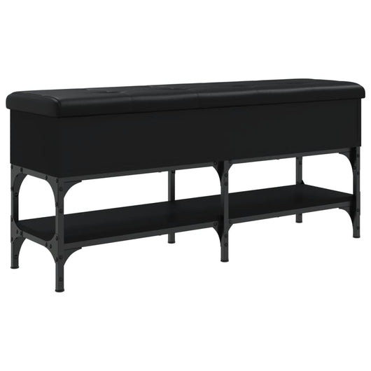 Panca Porta Scarpe Nera 102x32x45 cm in Legno Multistratocod mxl 109655