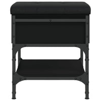 Panca Porta Scarpe Nera 42x42x45 cm in Legno Multistrato 835182