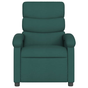 Poltrona Elettrica Reclinabile Verde Scuro in Tessuto 3203960