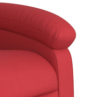 Poltrona Alzapersona Reclinabile Rosso in Similpelle 3204045