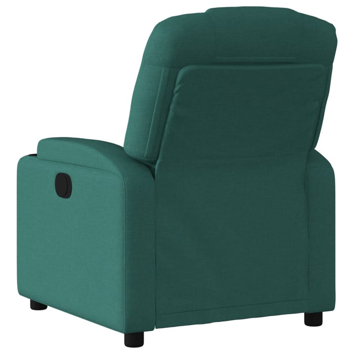 Poltrona Elettrica Reclinabile Verde Scuro in Tessuto 3204350