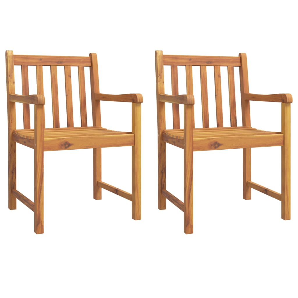 Set da Pranzo per Giardino 3 pz in Legno Massello di Acaciacod mxl 117838