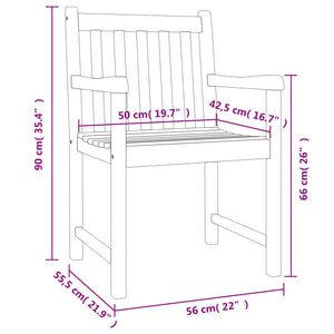 Set da Pranzo da Giardino 7 pz in Legno Massello di Acacia 3206278