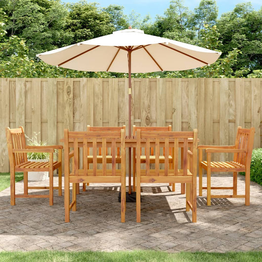 Set da Pranzo da Giardino 7 pz in Legno Massello di Acacia 3206278