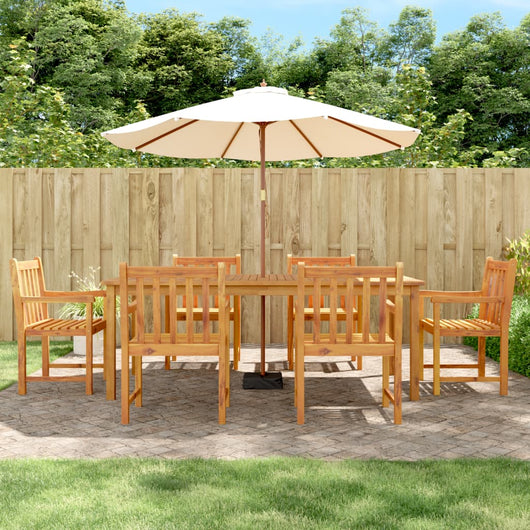 Set da Pranzo da Giardino 7 pz in Legno Massello di Acacia 3206279