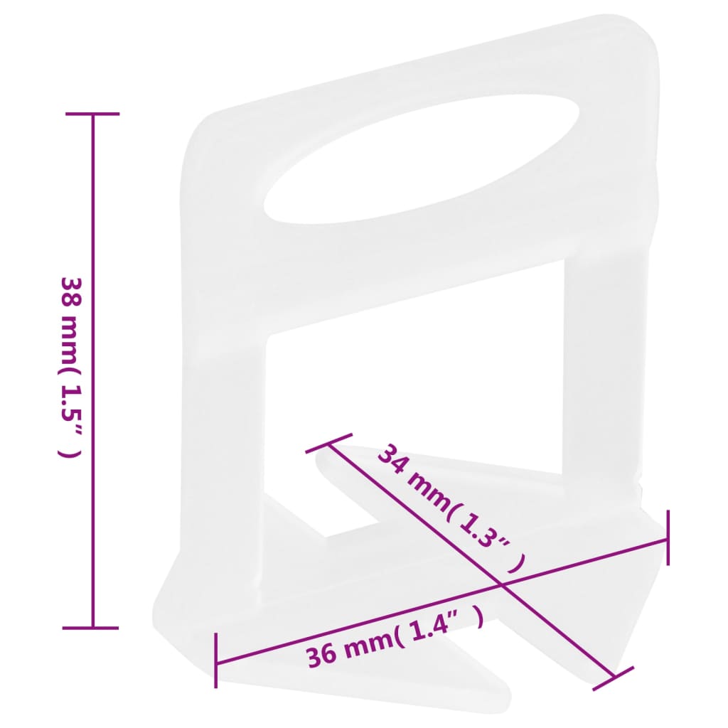 Clip di Livellamento per Piastrelle 1000 pz 1 mm 155271