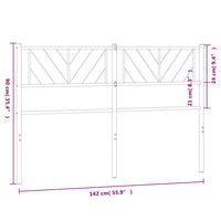 Testiera in Metallo Bianco 135 cm 372260