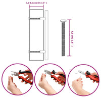 Maniglie per Mobili 10pz Argento 128mm in Acciaio Inox 155350