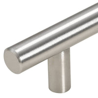 Maniglie per Mobili 5pz Argento 192mm in Acciaio Inox 155352