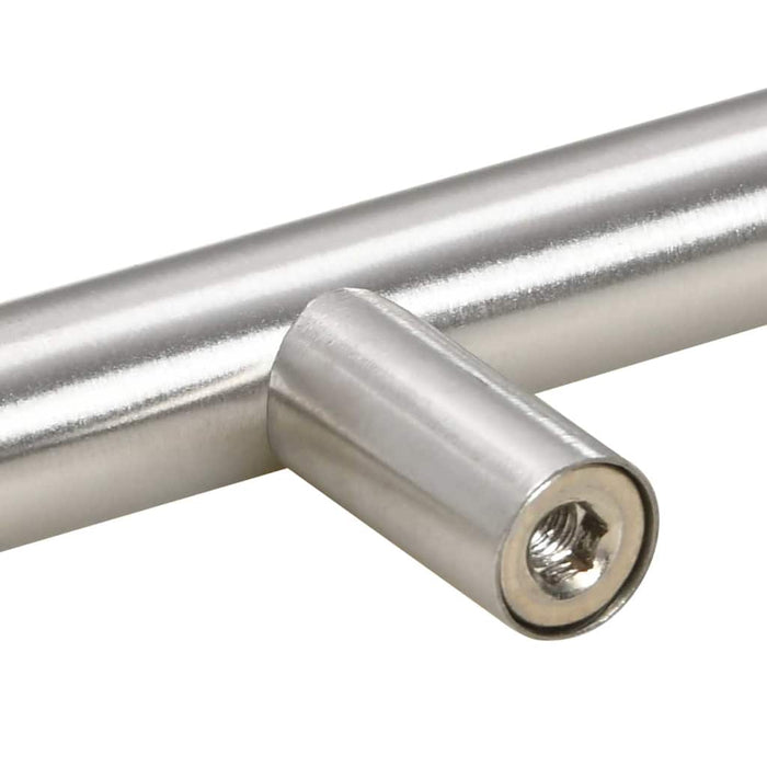 Maniglie per Mobili 5pz Argento 192mm in Acciaio Inox 155352