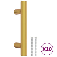 Maniglie per Mobili 10pz Oro 64mm in Acciaio Inoxcod mxl 84982