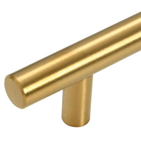 Maniglie per Mobili 10pz Oro 96mm in Acciaio Inox 155357