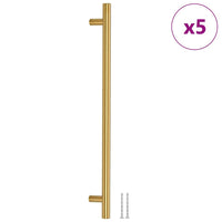 Maniglie per Mobili 5pz Oro 320mm in Acciaio Inox 155362