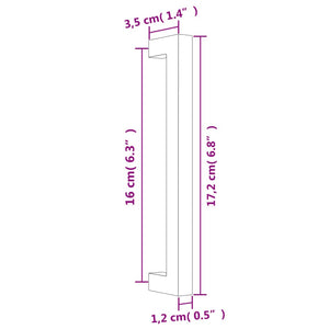 Maniglie per Mobili 10pz Oro 160mm in Acciaio Inox 155391