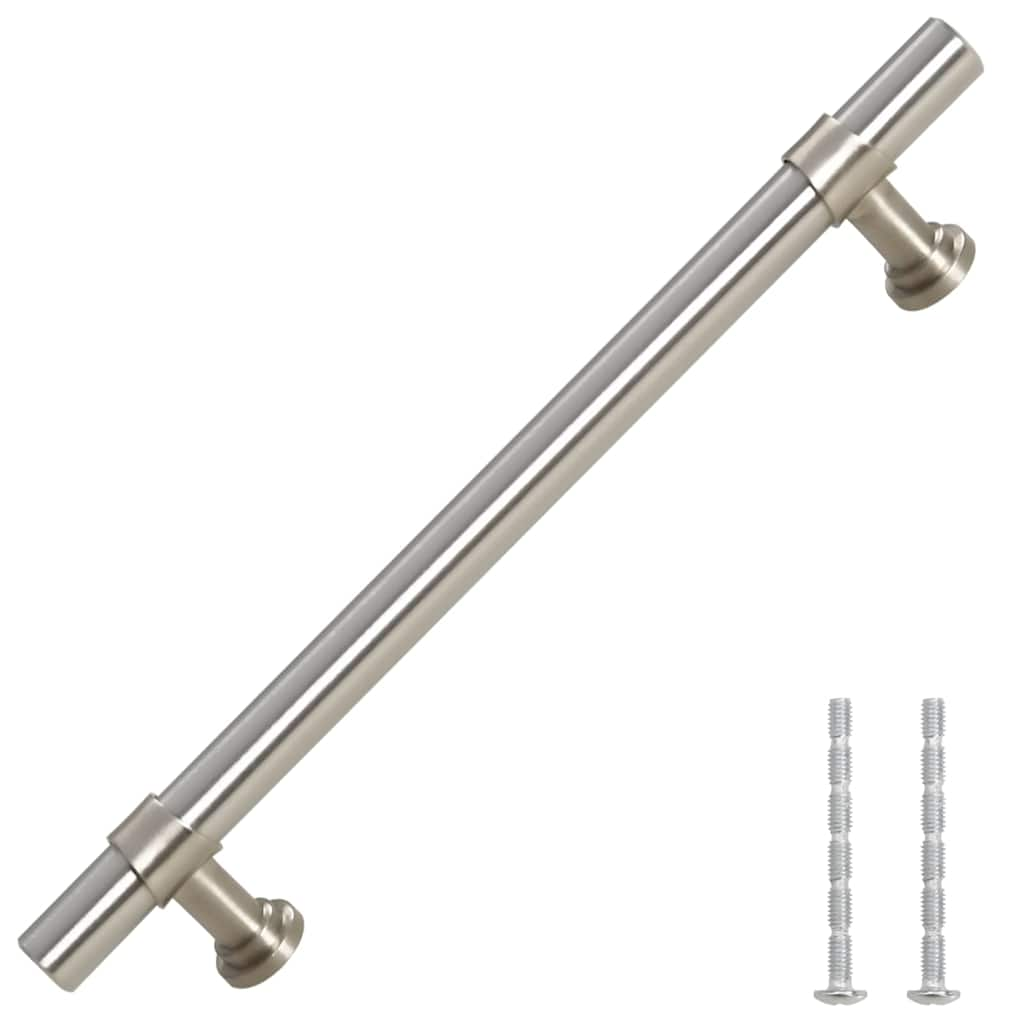 Maniglie per Mobili 10pz Argento 128mm in Acciaio Inox 155414