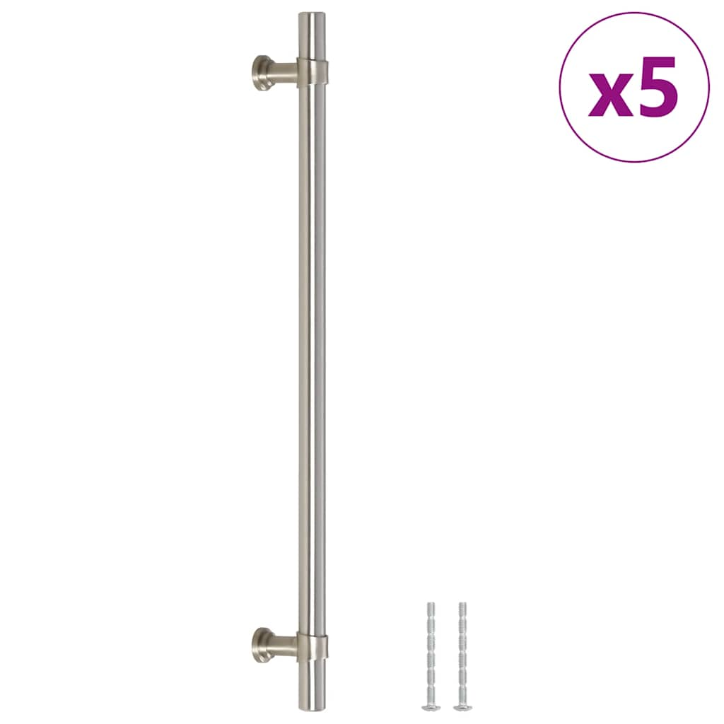 Maniglie per Mobili 5pz Argento 224mm in Acciaio Inox 155417