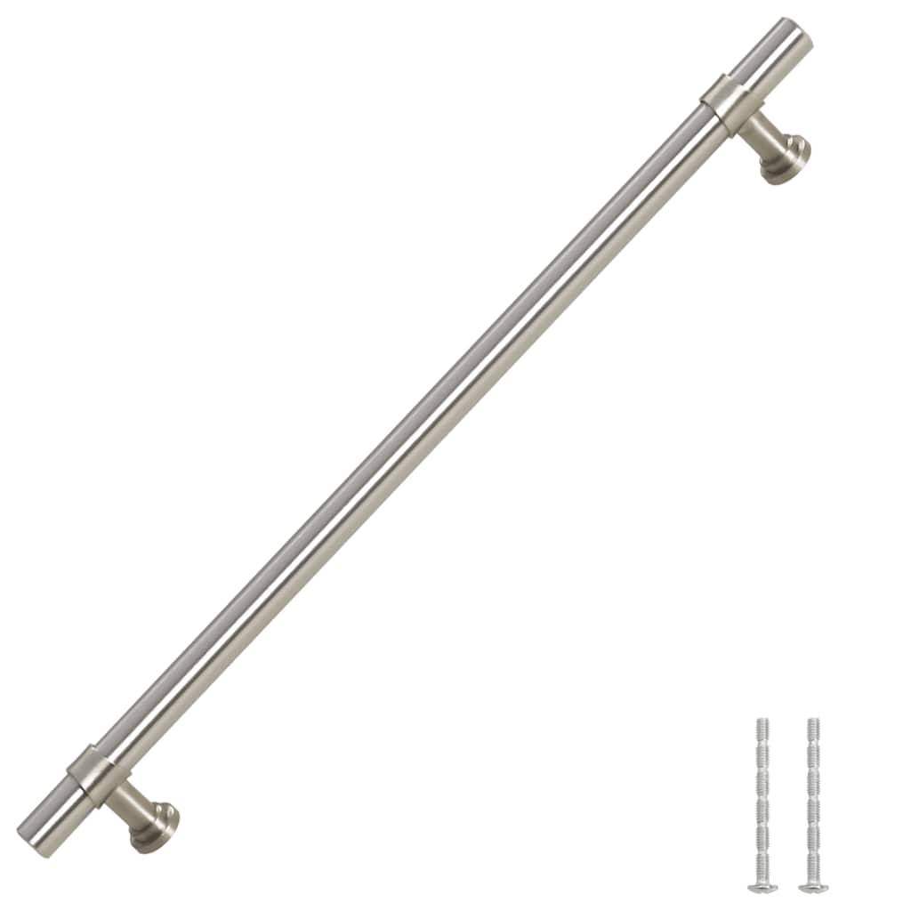 Maniglie per Mobili 5pz Argento 224mm in Acciaio Inox 155417