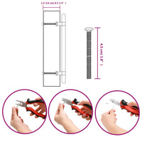 Maniglie per Mobili 10pz Nere 160mm in Acciaio Inox 155423