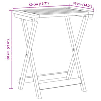 Set da Pranzo da Giardino Pieghevole 3 pz in Massello di Acacia 3206331