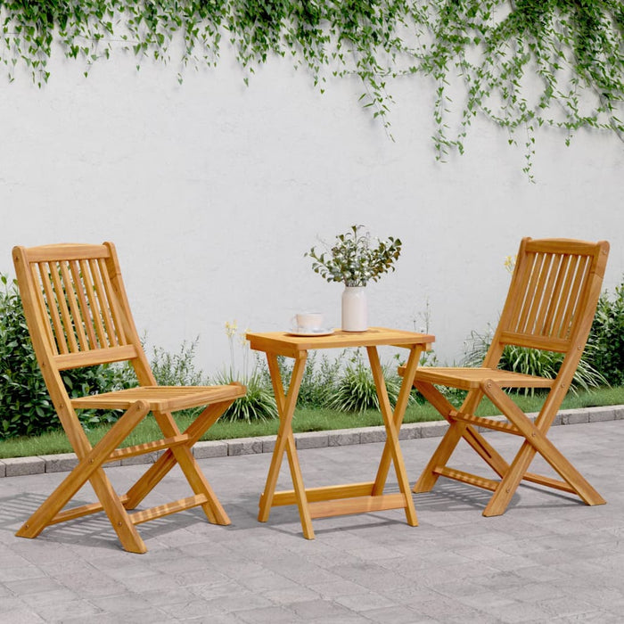 Set da Pranzo da Giardino Pieghevole 3 pz in Massello di Acacia 3206331