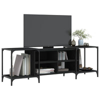 Mobile Porta TV Nero 153x37x50 cm in Legno Multistrato 837602