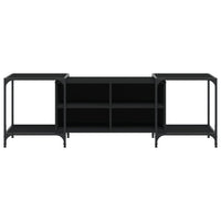 Mobile Porta TV Nero 153x37x50 cm in Legno Multistrato 837602