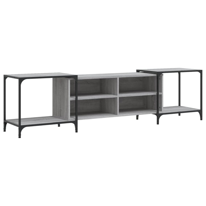 Mobile Porta TV Grigio Sonoma 203x37x50 cm in Legno Multistrato 837610