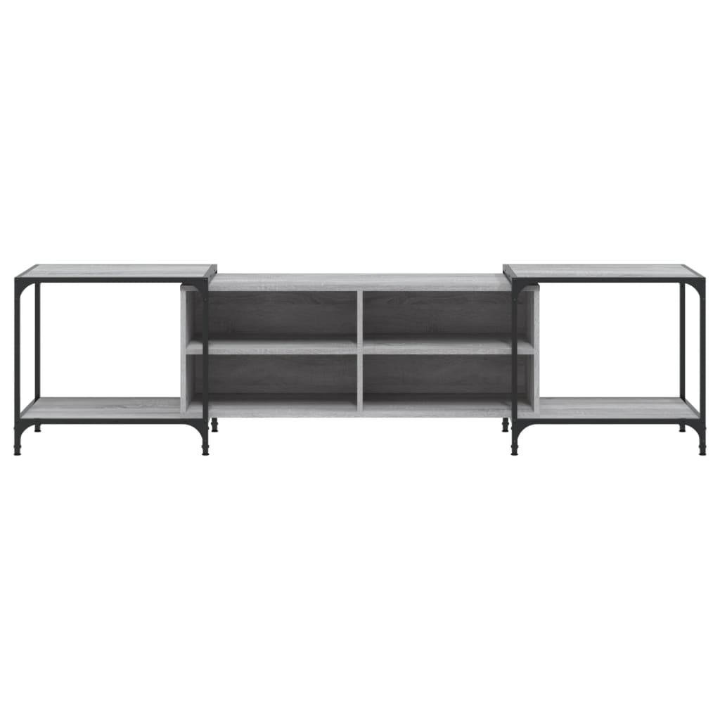 Mobile Porta TV Grigio Sonoma 203x37x50 cm in Legno Multistrato 837610