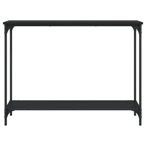 Tavolino Consolle Nero 101x30,5x75 cm in Legno Multistrato 837702