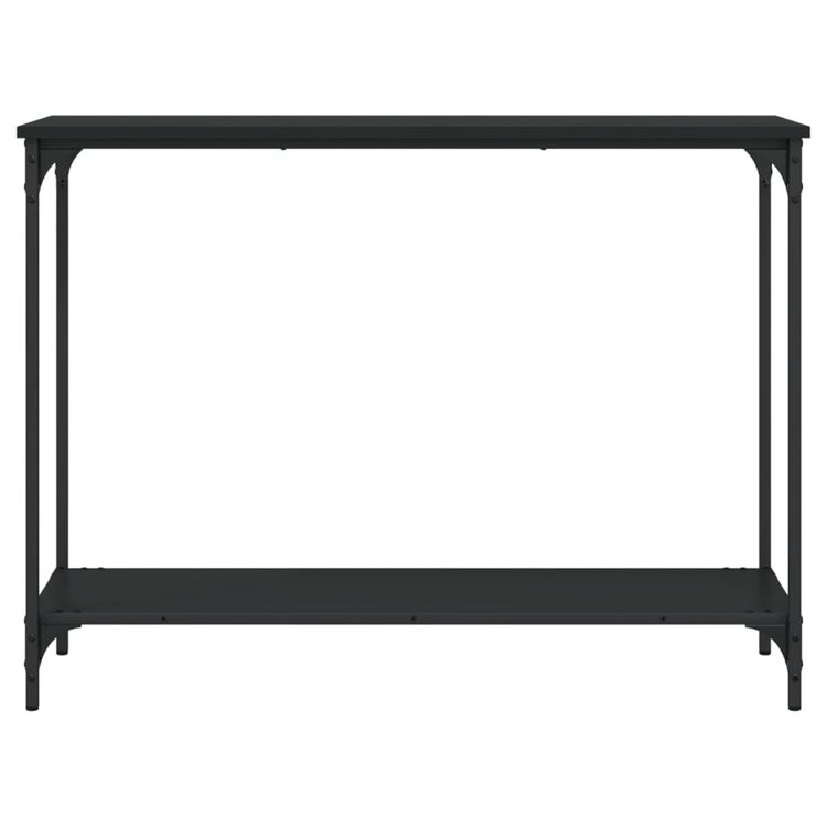 Tavolino Consolle Nero 101x30,5x75 cm in Legno Multistrato 837702