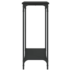 Tavolino Consolle Nero 101x30,5x75 cm in Legno Multistrato 837702